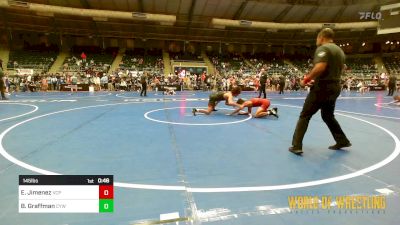 145 lbs Consi Of 16 #2 - Edgar Jimenez, Valiant Prep vs Boston Graffman, Coweta Tiger Wrestling