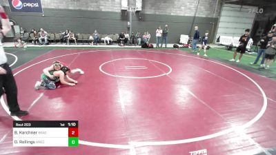 113 lbs Rr Rnd 1 - Benjamin Karchner, Brady Youth Wrestling vs Dominic Rollings, Wrecking Crew