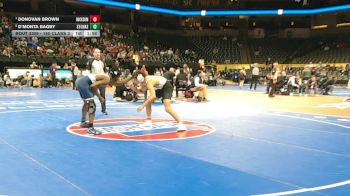 150 Class 3 lbs Semifinal - Donovan Brown, Rockwood Summit vs D`Monta Bagby, St. Charles