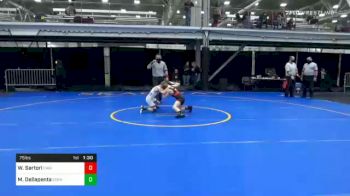 75 lbs Semifinal - Wyatt Sartori, Canisteo WC vs Mason Dellapenta, Eden WC