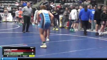 160 lbs Cons. Semi - Carter Wright, SBL Warriors vs Ryder Hoffschneider, Black Fox Wrestling Academy