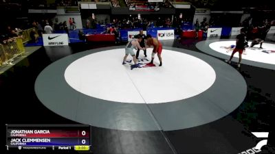 125 lbs Cons. Round 2 - Jonathan Garcia, California vs Jack Clemmensen, California