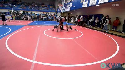 61-64 lbs Quarterfinal - Braiden Trinidad, Verdigris Youth Wrestling vs Jayden Ortiz, Coweta Tiger Wrestling