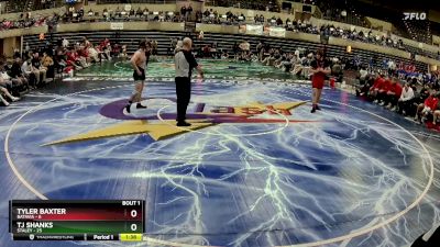 189 lbs Quarterfinals (8 Team) - TJ Shanks, Staley vs Tyler Baxter, Batavia