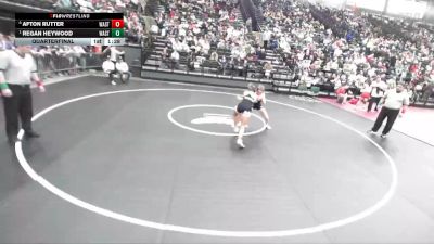 5A 135 lbs Quarterfinal - Regan Heywood, Wasatch vs Afton Rutter, Wasatch