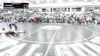 100 lbs 1st Place Match - Taylor Brown, Thunder Ridge vs Nevi Brady, Cedar Valley