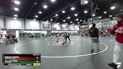 120 lbs Quarterfinal - Roman Nikitin, Temecula Valley vs Ryland Reed, Chaparral