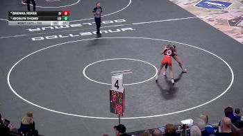 130 lbs 7th Place Match - Jocelyn Thoms, Lennox vs Brenna Reker, Brandon Valley