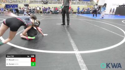 80-85 lbs Final - Payton Mccall, Broken Arrow Wrestling Club vs Alexcia Duran, South Central Punisher Wrestling Club