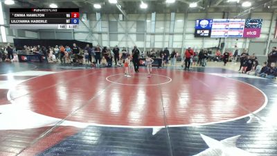 8U Girls - 50 lbs Champ. Round 1 - Emma Hamilton, WA vs Lillyanna Haberle, MT