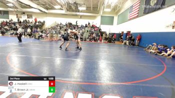 220 lbs 3rd Place - Jaycee Haskell, Concord vs Toby Brown Jr., Nashua North