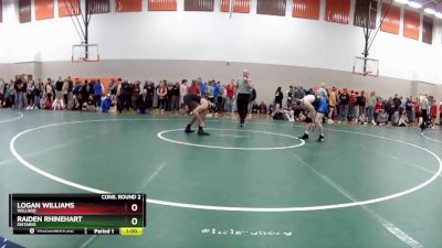 144 lbs Cons. Round 2 - Raiden Rhinehart, Ontario vs Logan Williams, Willard