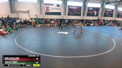 85 lbs Cons. Round 2 - Wells Dillard, Scots Wrestling Club vs Trace Olsen, Texas Eagle Wrestling Academy