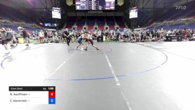 126 lbs Cons Semi - Ned Kauffman, Pennsylvania vs Zayn Navarrete, Texas