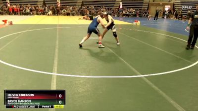 140 lbs Cons. Round 1 - Bryce Hanson, PEM (Plainview/Elgin/Millville) vs Oliver Erickson, Deer River