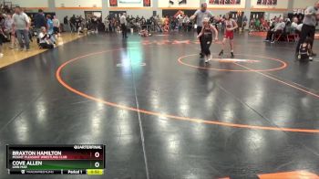 PW-14 lbs Quarterfinal - Braxton Hamilton, Mount Pleasant Wrestling Club vs Cove Allen, Linn Mar