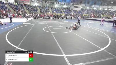 66 lbs Round Of 16 - Cael Quinlin, Badlands Elite vs Hunter Grebe, Bear Cave