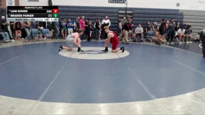 195 lbs Round 1 - Liam Bower, Garden Valley Wrestling Club vs Braiden Parker, Small Town Grims
