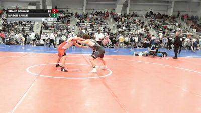 145 lbs Quarterfinal - Shane Oswald, MO vs Mason Basile, FL