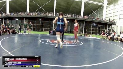 130 lbs Round 2 (6 Team) - Brithany Mondragon, Illinois vs Maggie Thielges, North Dakota