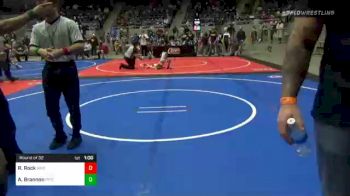 49 lbs Round Of 32 - Rance Rock, Warner Youth vs Aaron Brannon, Pitbull Wrestling Academy