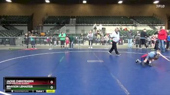 49 lbs Round 1 - Jackie Christensen, Moen Wrestling Academy vs Brayson LeMaster, Iowa