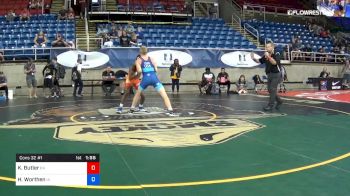 126 lbs Cons 32 #1 - Kyren Butler, Ohio vs Hunter Worthen, Iowa