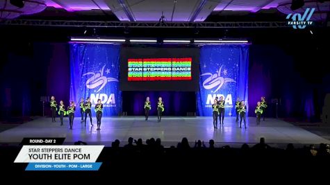 Star Steppers Dance - Youth Elite Pom [2025 Youth - Pom - Large Day 2] 2025 NDA All-Star National Championship