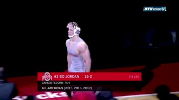 174 m, Bo Jordan, Ohio State vs Chris Pfarr, Minnesota