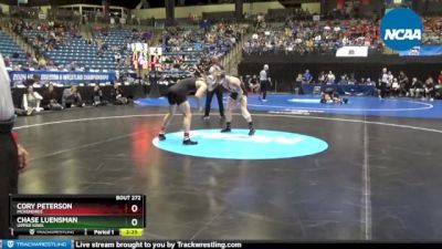 165 lbs Semifinal - Cory Peterson, McKendree vs Chase Luensman, Upper Iowa