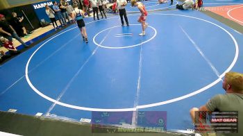 132 lbs Quarterfinal - Hagen Sims, Davis Youth Wrestling Club vs Brycen Rasnic, Hinton Takedown Club