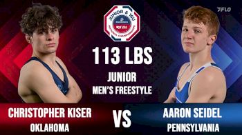 113 lbs Final - Christopher Kiser, Oklahoma vs Aaron Seidel, Pennsylvania