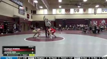 132 lbs Round 2 - McKinley Robbins, Greene County vs Jackson Kirn, Christian Brothers College