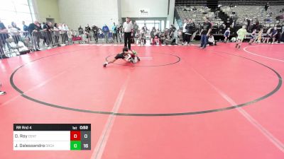 53 lbs Rr Rnd 4 - Damear Roy, Centurion Wrestling vs Jace Dalessandro, Orchard South WC