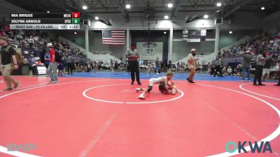 70-78 lbs Rr Rnd 5 - Mia Brigge, Mojo Grappling Academy vs Jolynn Arnold, Sperry Wrestling Club