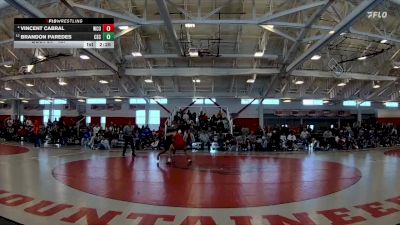 157 lbs Quarterfinal - Brandon Paredes, Chadron State vs Vincent Cabral, Western Colorado