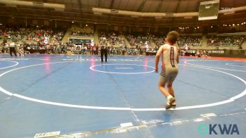 55 lbs Round Of 16 - Dwaine Goldsberry, Weatherford Youth Wrestling vs Ayden White, Tulsa North Mabee Stampede