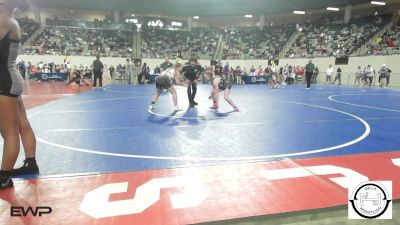 120 lbs Consi Of 16 #1 - Laynie Townley, Lone Grove vs Zadayah Adams, Lone Grove