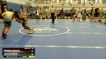 130 lbs 3rd Place Match - Zavious Brown, Eagles Wrestling Club vs Nicholas Aguilar, FL Scorpions Wrestling Club