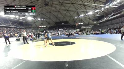 Girls 3A 155 lbs Champ. Round 2 - Jake Johnson, Sedro-Woolley (Girls) vs Tenacious Villasenor, Southridge (Girls)