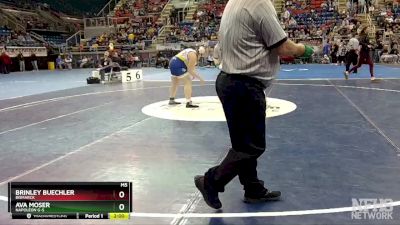 250 lbs Quarterfinal - Ava Moser, Napoleon G-S vs Brinley Buechler, Bismarck