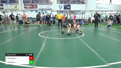 E-160 lbs Consi Of 8 #1 - Caden Gousetis, MO vs Ian Patchen, OH