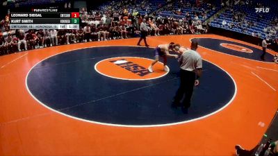 215 lbs Quarterfinals (8 Team) - Leonard Siegal, Chicago (Mt. Carmel) vs Kurt Smith, Rockton (Hononegah)