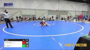 120 lbs Quarterfinal - Sasha Gonzalez, POWA vs Shelby Coyle, Untouchables Girls Pink