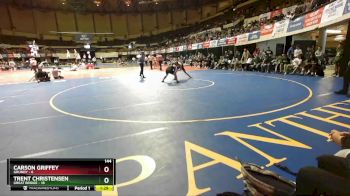 144 lbs Semis & Wb (16 Team) - Trent Christensen, Great Bridge vs Carson Griffey, Grundy