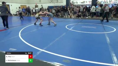 102 lbs Consi Of 16 #2 - Kaden Fitz, West Jefferson Hills vs Jeffrey Nicholson, Connellsville