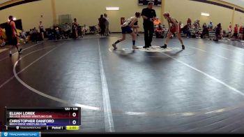 108 lbs Cons. Round 2 - Elijah Lorek, Bulldog Premier Wrestling Club vs Christopher Danford, Beech Grove Wrestling Club