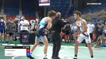 132 lbs Rnd Of 64 - Hunter Harwood, Oregon vs Hunter White, Washington