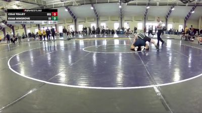 197 lbs Semifinal - Cole Tolley, West Virginia Unattached vs Evan Wingrove, Ohio University