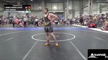 215 lbs Quarterfinal - James Cannon-Laster, De Soto Kids vs Luka Tomasic, Bonner Springs